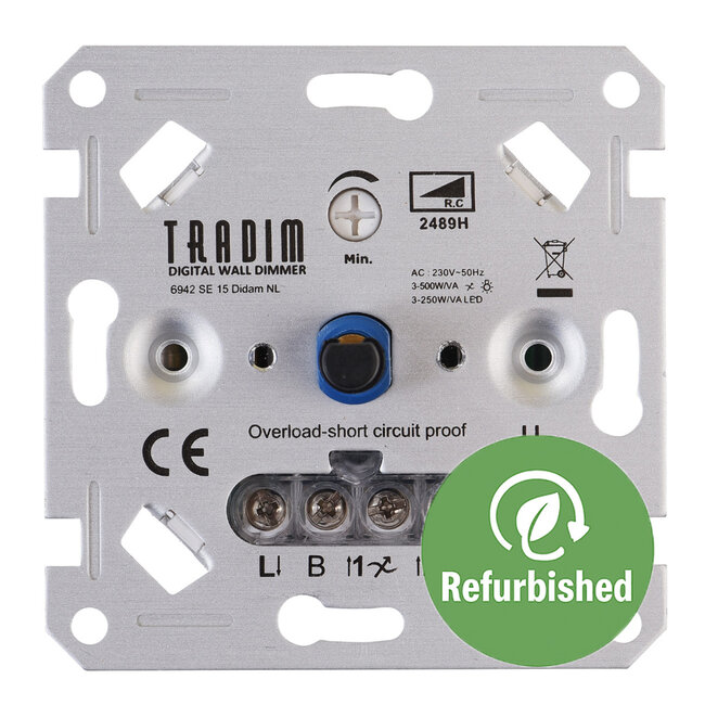 Tradim 2489H-R – 500W LED Muurdimmer (Refurbished)