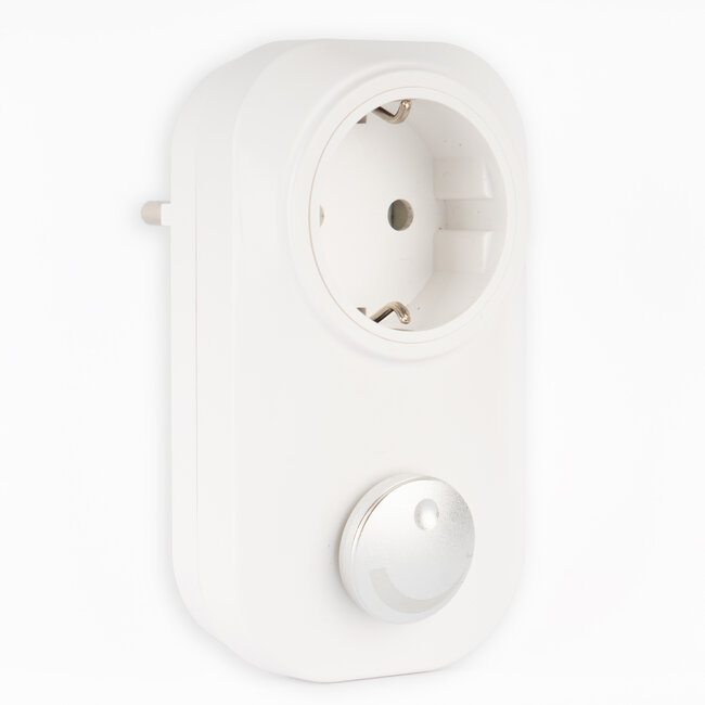 6601 LED Stekker Dimmer Randaarde | 4-200W/VA