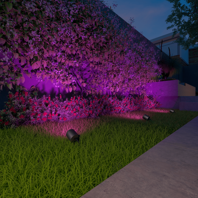 Calex smart outdoor set of 3 spotlights 24V