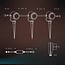 Calex smart outdoor set of 3 spotlights 24V