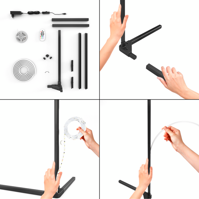 Calex Smart Floorlamp RGB warm white 220-240V 500lm 3000K incl. afstandbediening