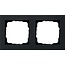 GIRA Gira E2 cover frame 2-gang matt black