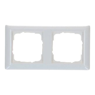 GIRA Gira E2 2-gang cover frame Standaard 55 pure white glossy