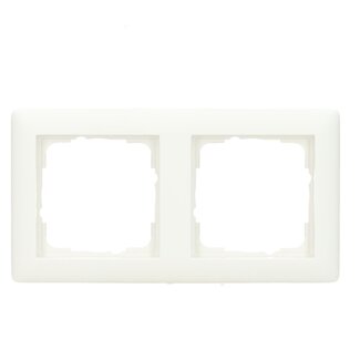 GIRA Gira E2 2-gang cover frame Standaard 55 pure white matte