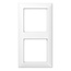 Jung AS500 2-gang cover frame alpine white – timeless design, compatible with Tradim in-wall dimmers and 2USB sockets
