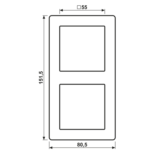 Jung AS500 2-gang cover frame alpine white – timeless design, compatible with Tradim in-wall dimmers and 2USB sockets