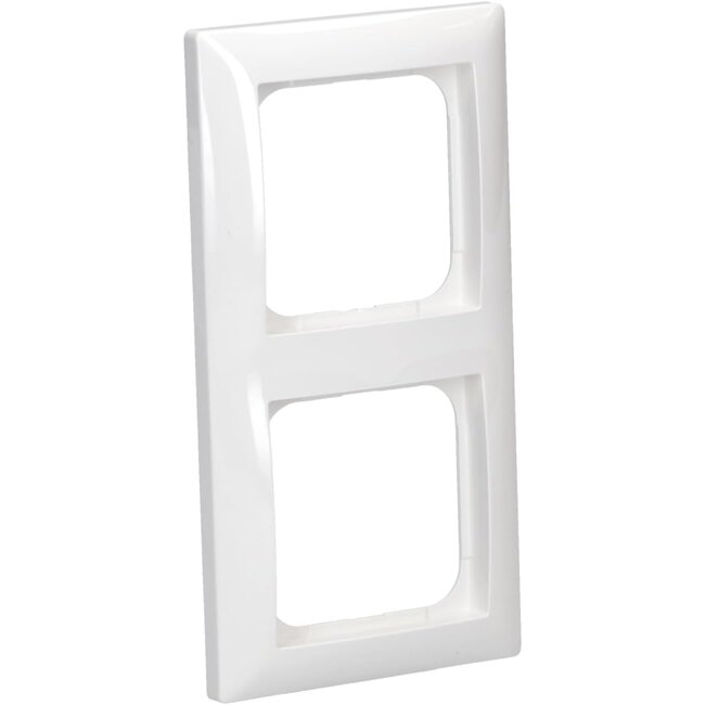 Cadre de couverture Busch-Jaeger Busch-balance SI double blanc pur – design harmonieux, compatible avec variateurs Tradim et matériel de commande universel