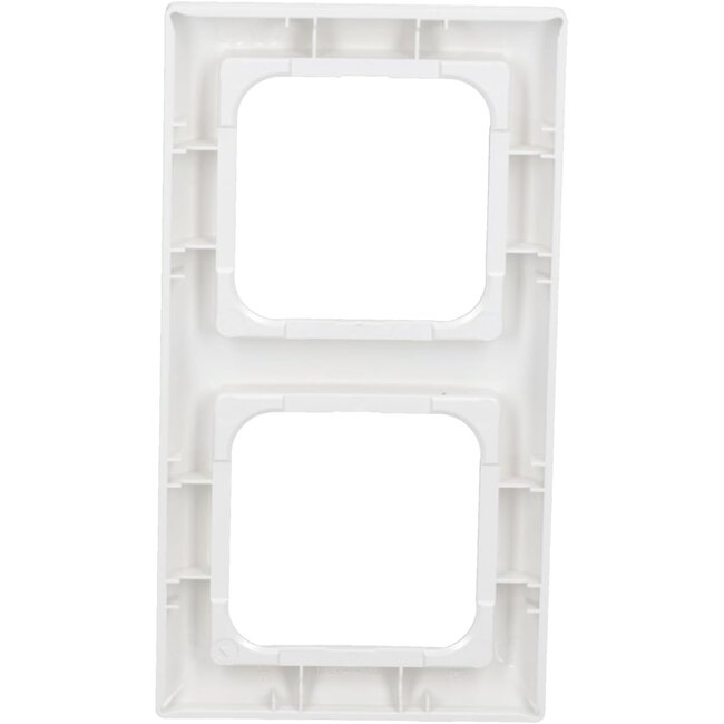 Busch-Jaeger Busch-balance SI Abdeckrahmen 2-fach Reinweiß – harmonisches Design, geeignet für Tradim Unterputz-Dimmer und universelles Schaltmaterial