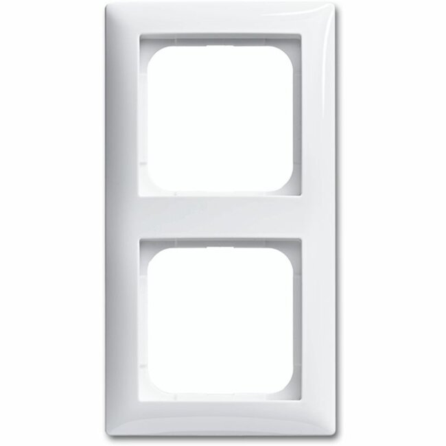 Busch-Jaeger Busch-balance SI Abdeckrahmen 2-fach Reinweiß – harmonisches Design, geeignet für Tradim Unterputz-Dimmer und universelles Schaltmaterial
