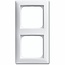 Busch-Jaeger Busch-balance SI 2-gang cover frame pure white – harmonious design, suitable for Tradim dimmers and universal switch material