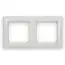 Busch-Jaeger Busch-balance SI Abdeckrahmen 2-fach Reinweiß – harmonisches Design, geeignet für Tradim Unterputz-Dimmer und universelles Schaltmaterial
