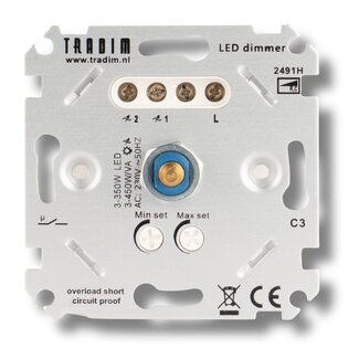 Tradim 2491H LED Muurdimmer | 3-450W