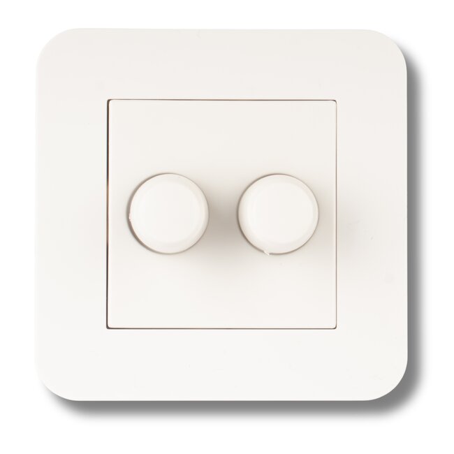 2600 LED Duo Muurdimmer Instapmodel | 2x 3-100W