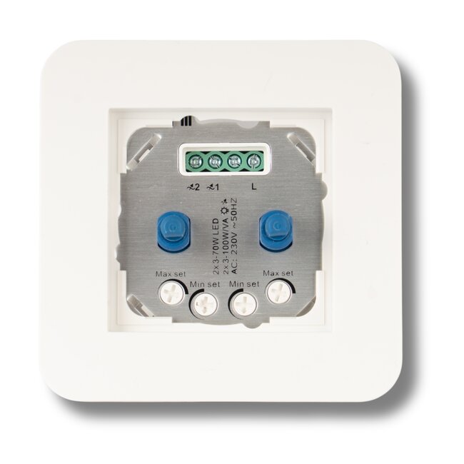 2600 LED Duo Muurdimmer Instapmodel | 2x 3-100W