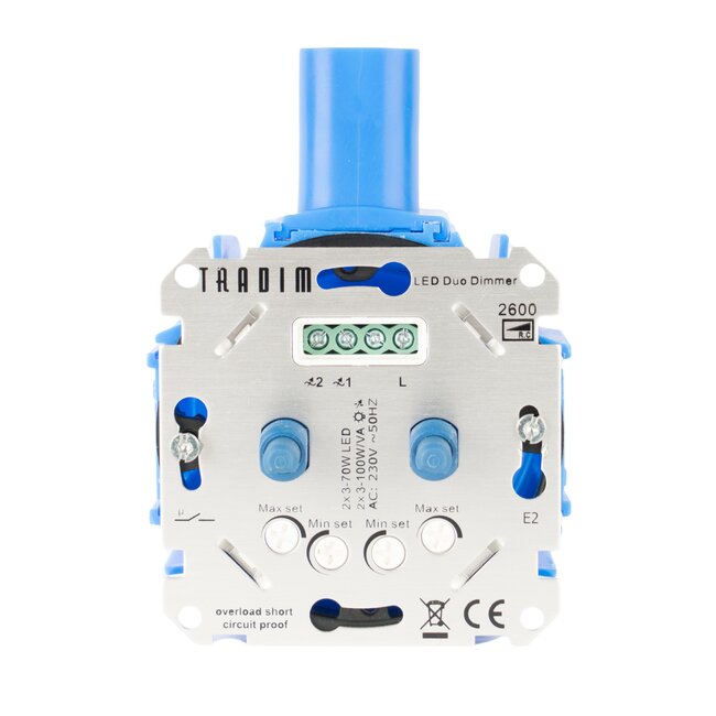 2600 LED duo dimmer Einstiegsmodell  2x 3-100W