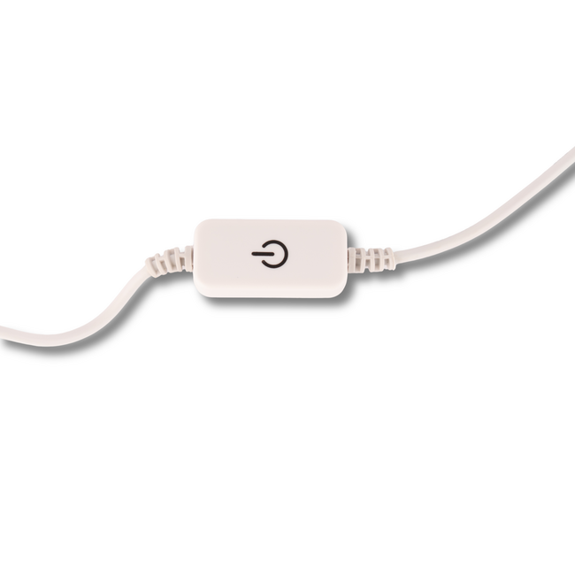 65411 12V DC Snoerdimmer met Voeding 24W Wit