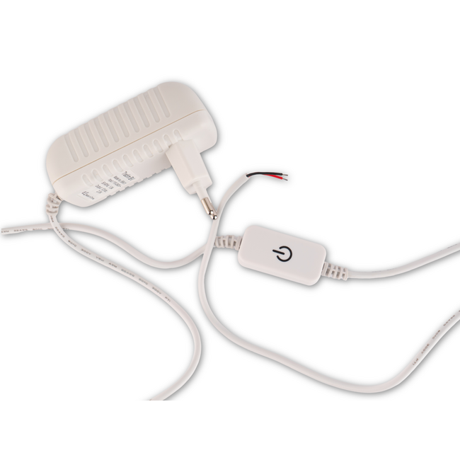 65411 - 12V DC cord dimmer with power supply 24W White