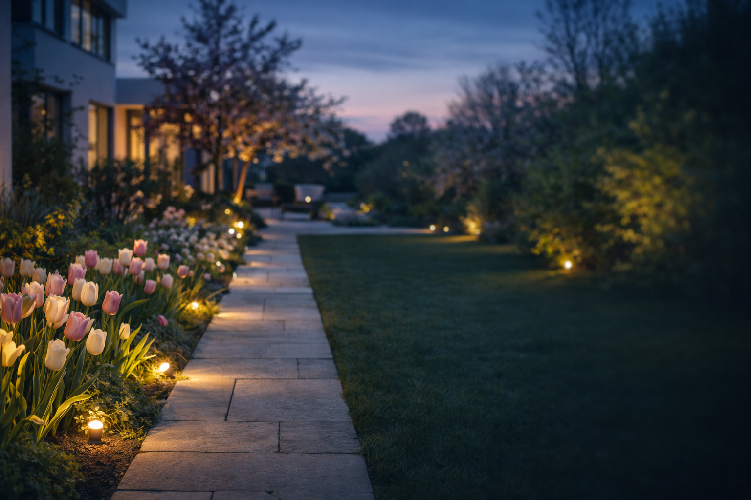 Lassen Sie Ihren Garten oder Balkon mit stimmungsvoller dimmbarer Außenbeleuchtung zum Leben erwachen