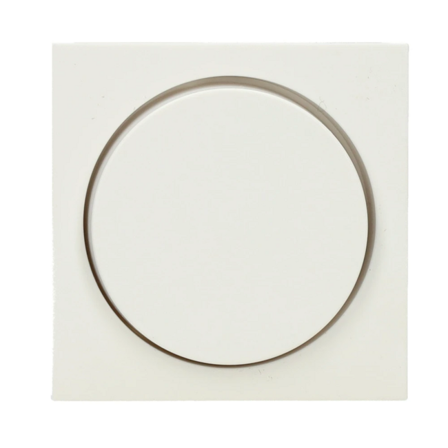 Dimmer knob including insert for Gira Standard 55 faceplate – Suitable for all our wall dimmers – Pure white matt