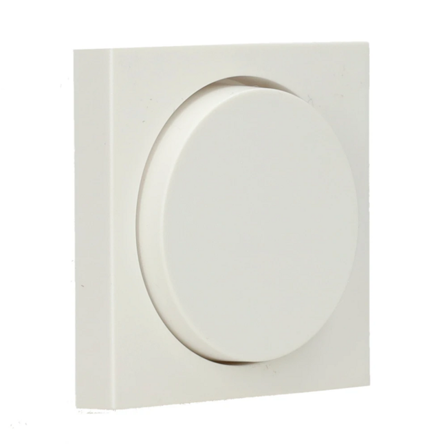 Dimmer knob including insert for Gira Standard 55 faceplate – Suitable for all our wall dimmers – Pure white matt