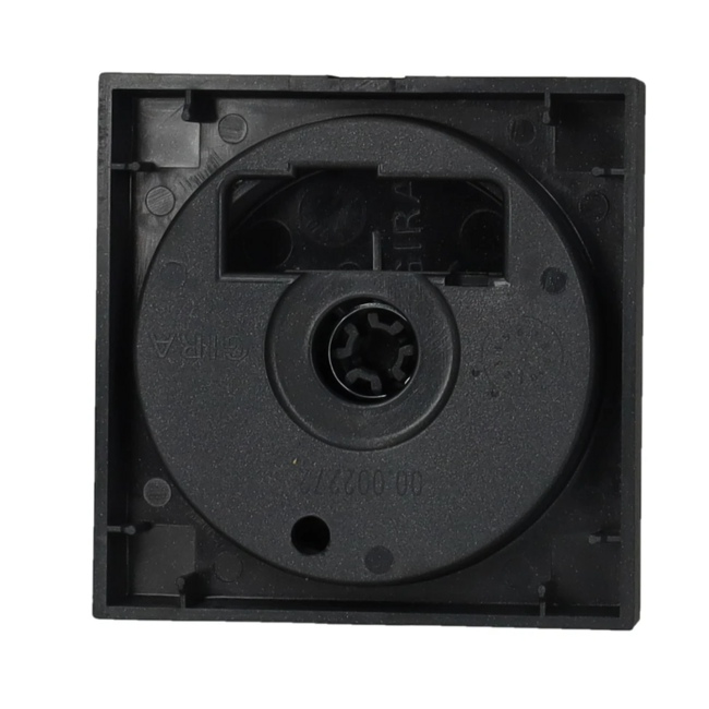 Bouton de gradation avec plaque intermédiaire pour plaque Gira System 55 – Compatible avec tous nos gradations murales – Noir mat