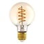EGLO LED lamp amber E27 G80 7W 700lm dimmable dim to warm 2000-3000K