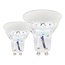 Spot LED EGLO GU10 pack duo 7W 500lm dimmable dim to warm 2000-3000K