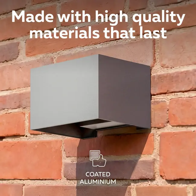 Calex Venice LED Wall Light Up & Down Anthracite – 7W – 3000K Warm White – Adjustable Beam Angle