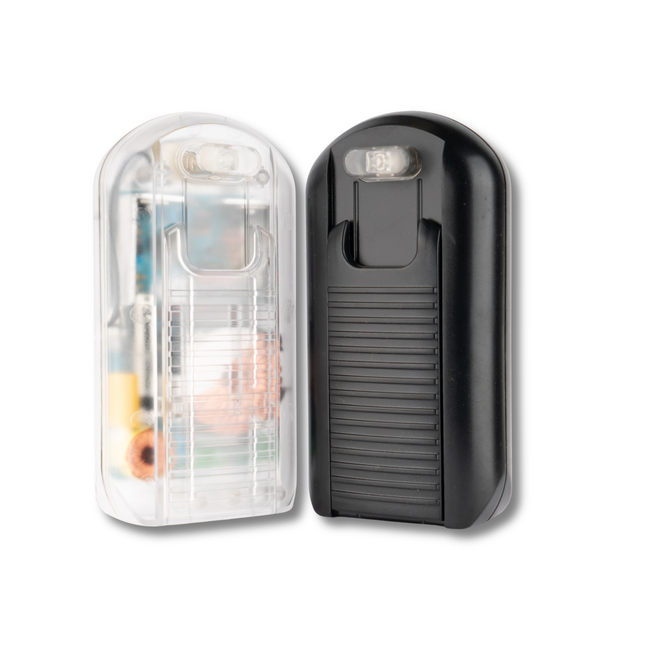 Tradim 12V Halogen Fußdimmer mit integriertem Transformator 35-150W in transparent oder schwarz - Ersatz für Kaoyi KFT-15022 und KFT-15022S