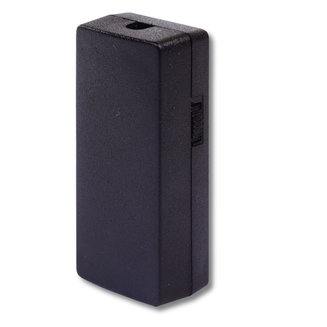 Tradim 230V snoerdimmer voor halogeen en gloeilamp 20-250W/VA met duimwiel 210x-5 serie in transparant, wit, zwart, goud/brons en zilver