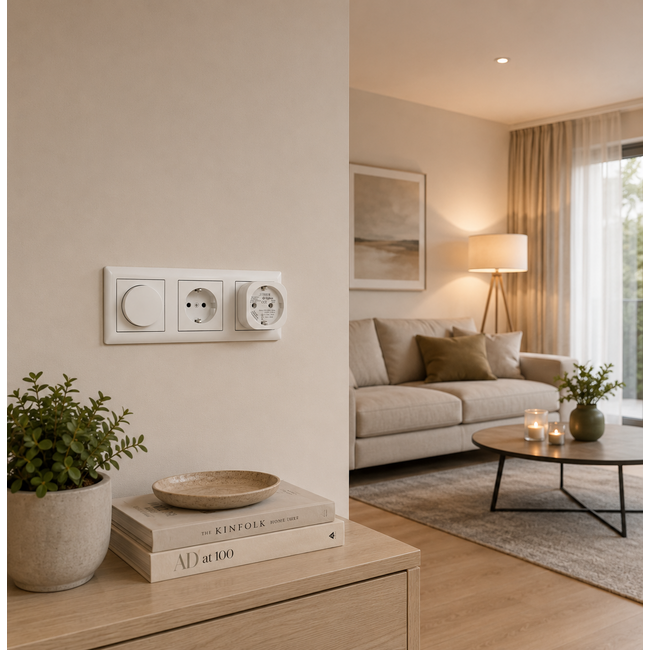 Tradim 6705 Zigbee stekkerdimmer met energiemeter – slimme dimmer en energie-inzicht in één