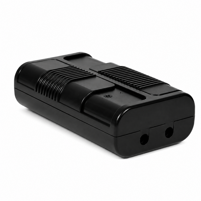 Doppel-Bodendimmer für 2 separate 230V Lichtquellen – 2 × 100W/VA (70W LED) – Schwarz | Tradim 661052