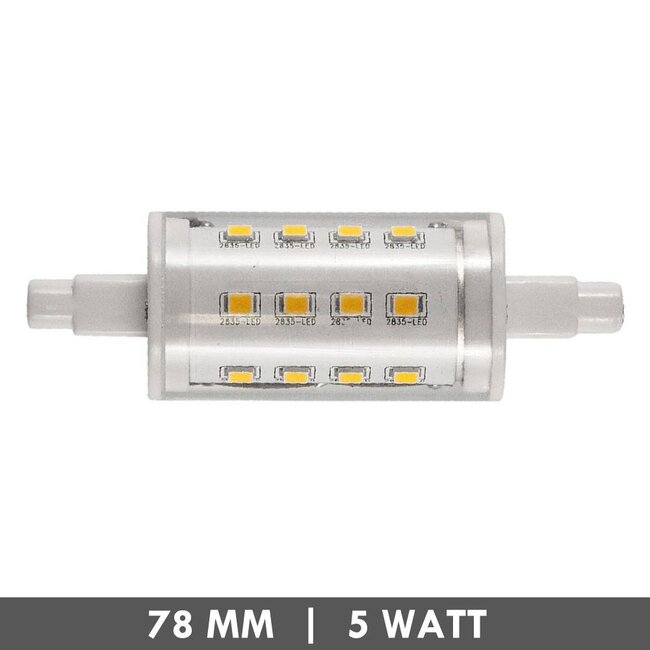 R7s buislampje 78mm 5 Watt LED niet-dimbaar