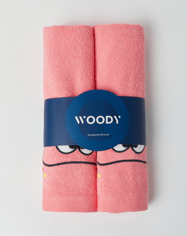 Woody Handdoek, roze