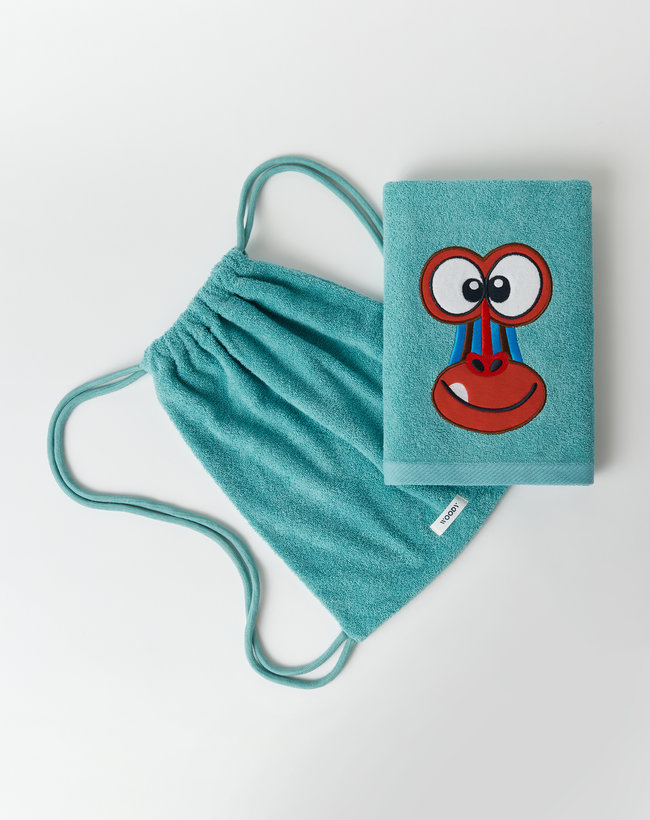 Woody Handdoek, zeegroen