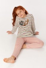 Woody Meisjes-Dames Pyjama, multicolor gestreept
