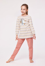 Woody Meisjes-Dames Pyjama, multicolor streep