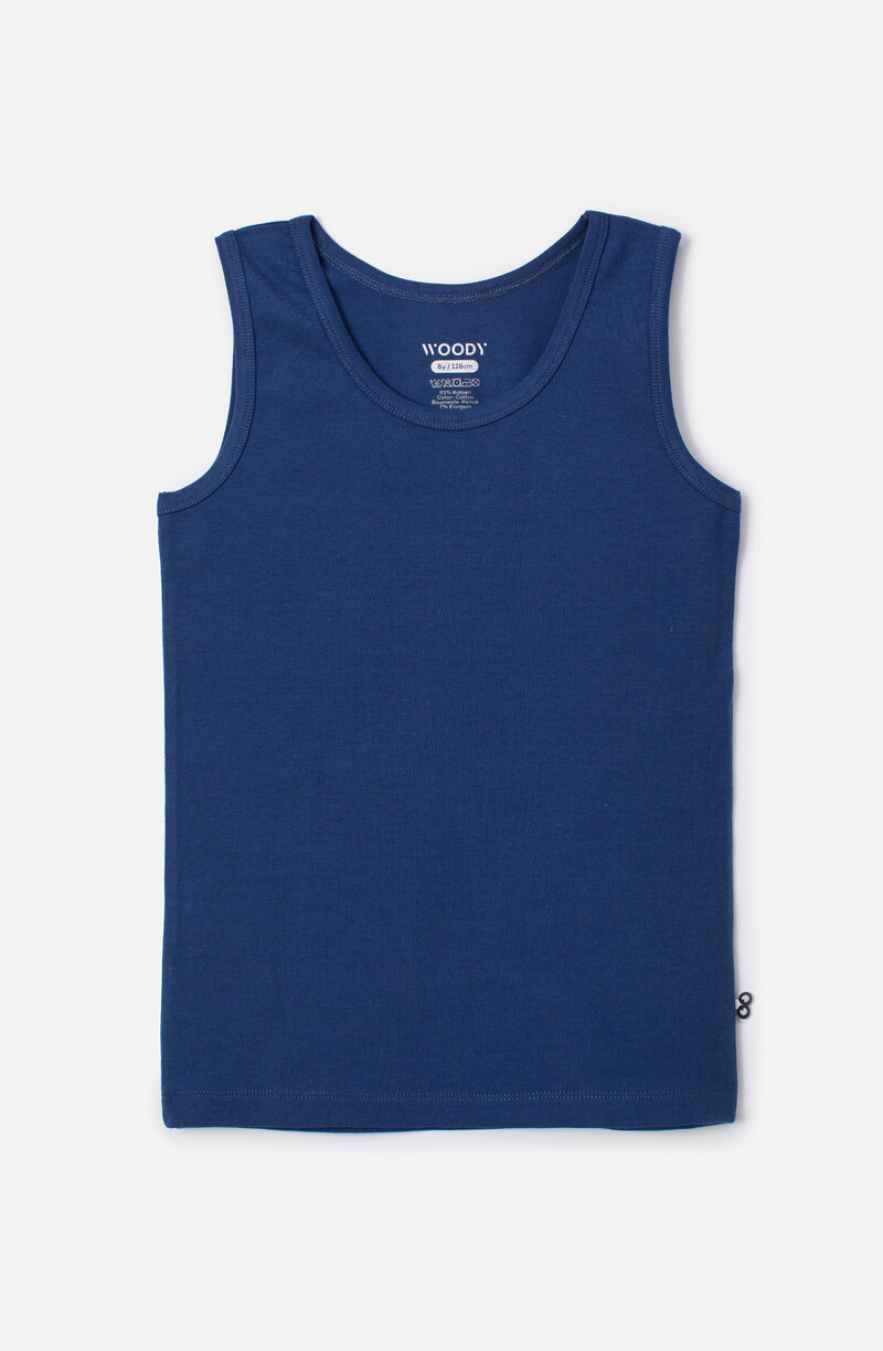 Woody Jongens Singlet, blauw