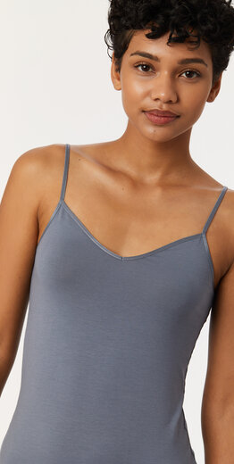 Woody Straptop for women, grey-blue