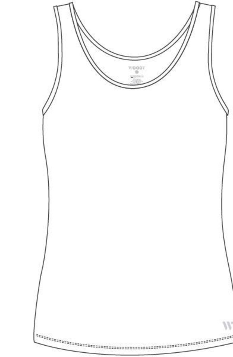 Dames singlet, wit