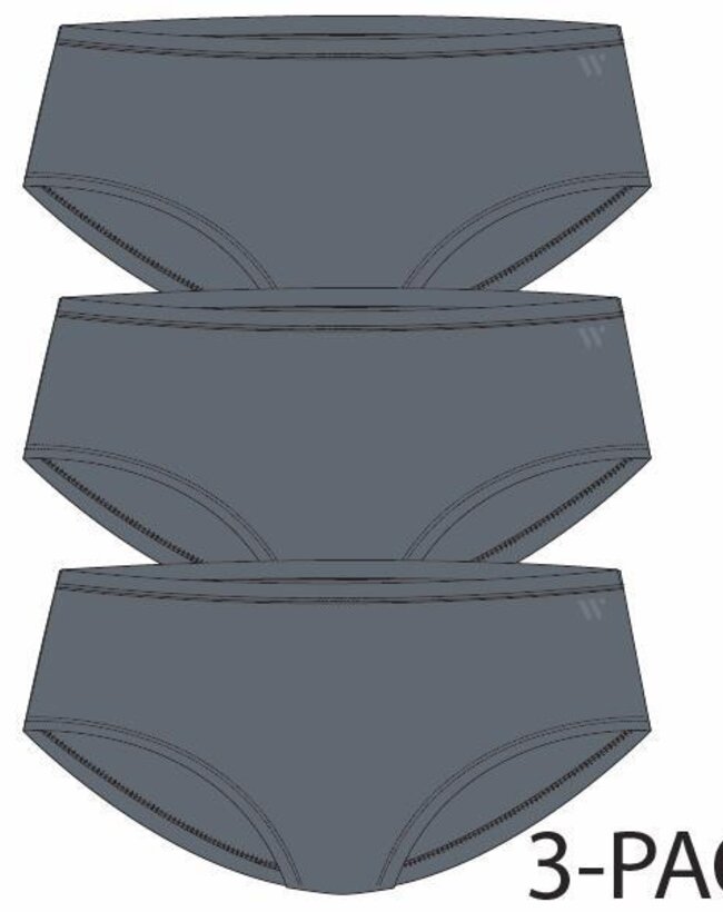 Tri-pack Hipster, grey-blue