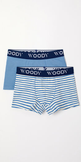 Woody Jongens Boxer, blauw-witte streep + blauw