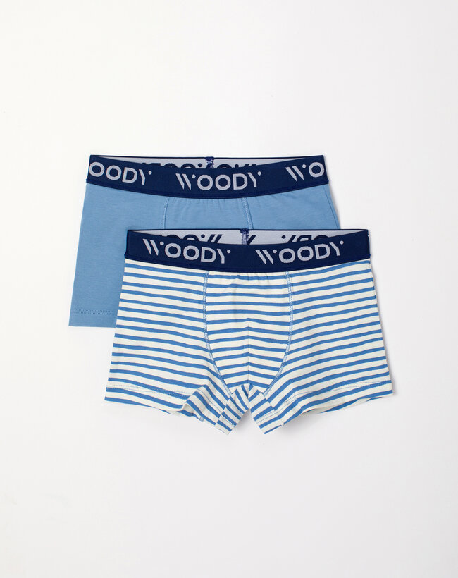 Woody Jongens Boxer, blauw-witte streep + blauw