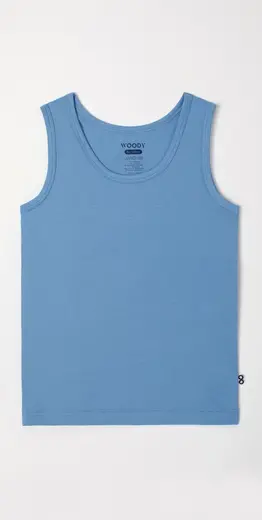 Woody Jongens Singlet, blauw