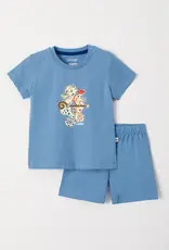 Woody Jongens-Heren Pyjama, blauw