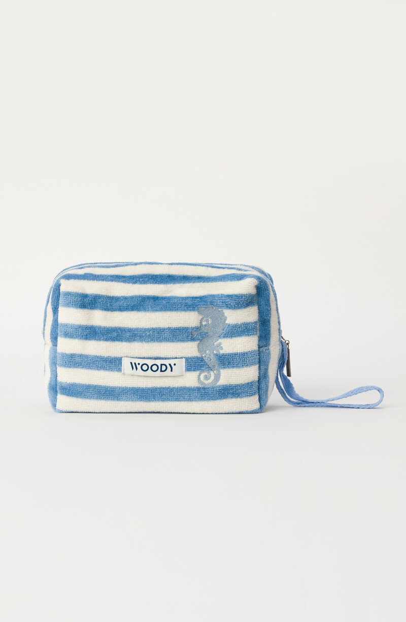 Woody Tas, blauw-witte streep