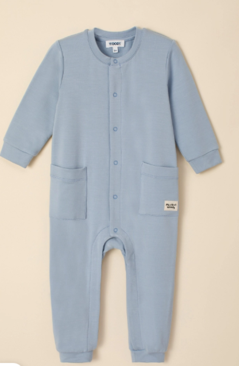 Woody Unisex Onesie, pastelblauw