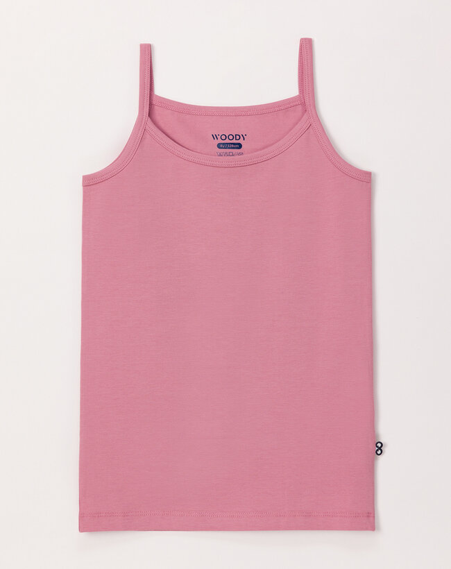 Woody Meisjes Singlet, zachtroos
