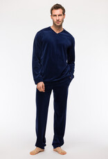 Woody Jongens-Heren Pyjama, donkerblauw