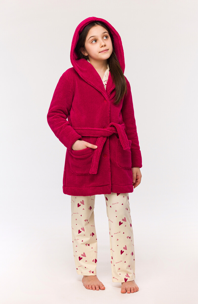 Woody Meisjes-Dames Kamerjas, framboos-rood